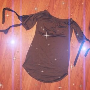 Causal arm-tie shirt